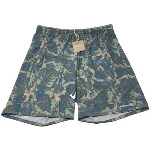 NEW Patagonia Men's Small Multi Trails Shorts 8" Lands and Waters Sedge Green